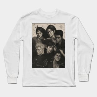 The Atlas Six - 2021 Edition - monochromatic illustration Long Sleeve T-Shirt